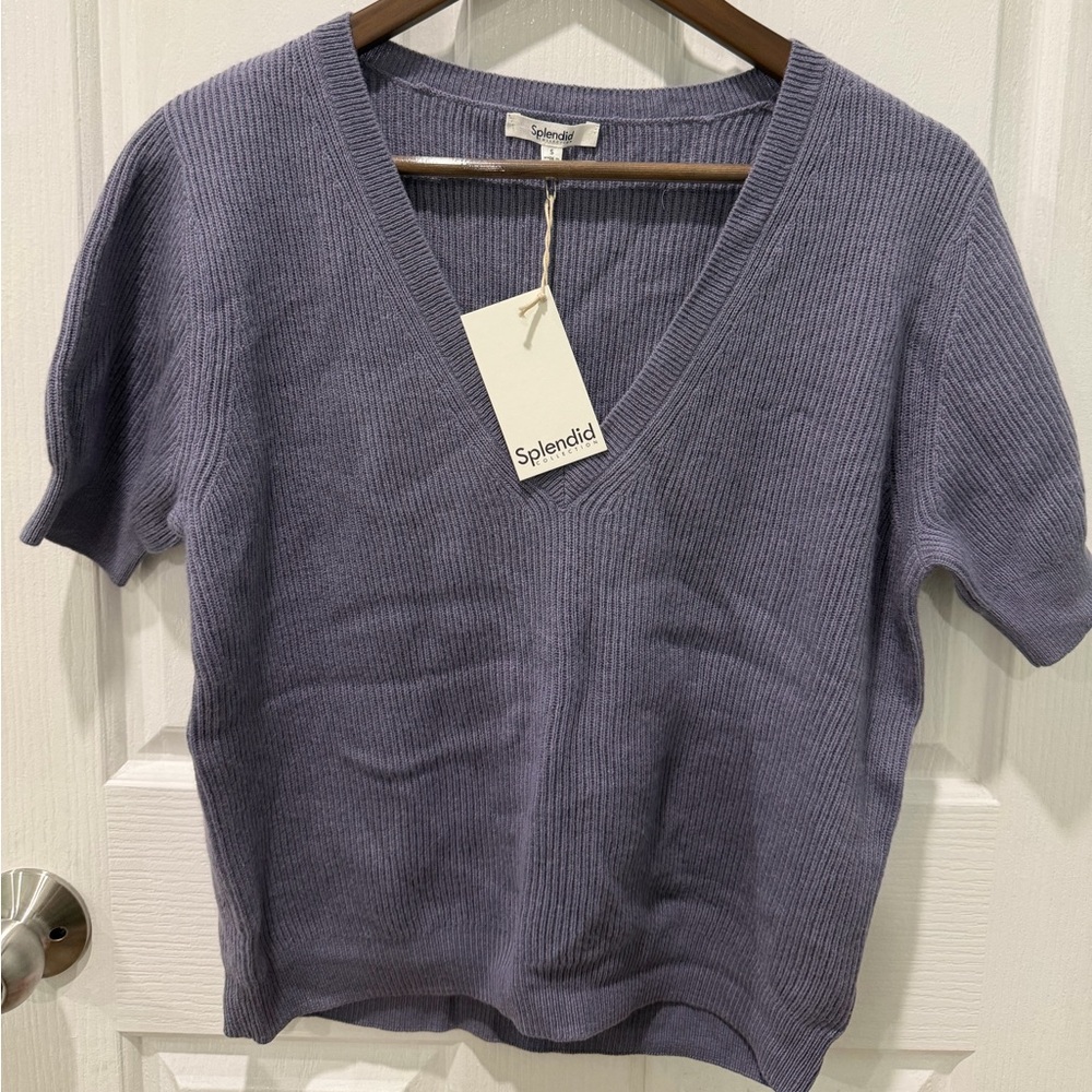 Splendid Lavender Knit Top